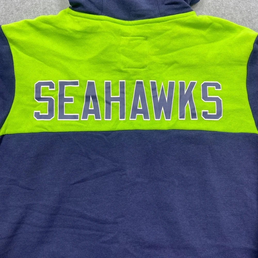 Seattle Seahawks Hoodie Men's Medium Blue‎ Green NFL Team Apparel Football NWT